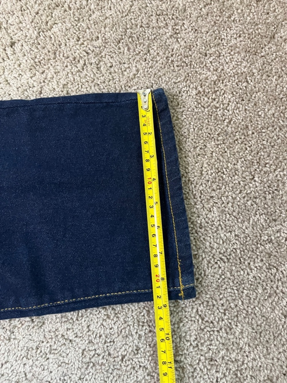 American Tall Dark Blue Straight Leg Jeans - Picture 7 of 8